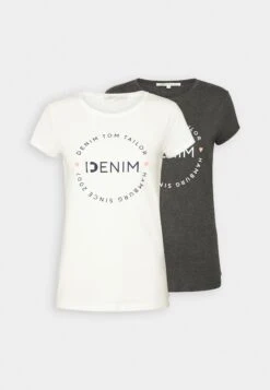 TOM TAILOR Denim Striped Blouse With PocketsT-Shirt Con StampaShale Grey Melange Donna T-shirt E Top TO721D11Y-C11 -Tom Tailor f129bfa910d54e45bf81ef1b6c6c6865