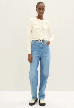 TOM TAILOR Denim Baggy Wide LegJeans A SigarettaLight Stone Bright Blue Denim Donna Jeans TO721N0B6-K11