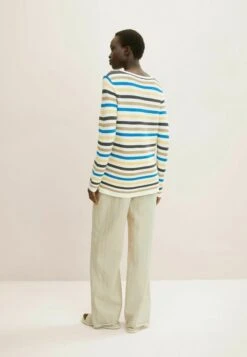 Tom Tailor Knit Jumper With Round NecklineMaglioneBlue Multicolor Stripe Donna Maglieria TO221I0IQ-T12 11 Tom Tailor Knit Jumper With Round NecklineMaglioneBlue Multicolor Stripe Donna Maglieria TO221I0IQ-T12 -Tom Tailor f1ff243b69624153adeb502dde715104