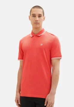 TOM TAILOR Denim With Tipping - Polo - Rot
