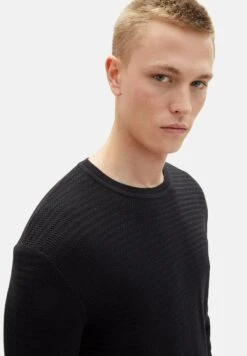 TOM TAILOR Denim BasicMaglioneBlack Uomo Maglieria TO721I0LA-Q11 -Tom Tailor f2d4bbe96d7044889e2bbe85f72b06c4