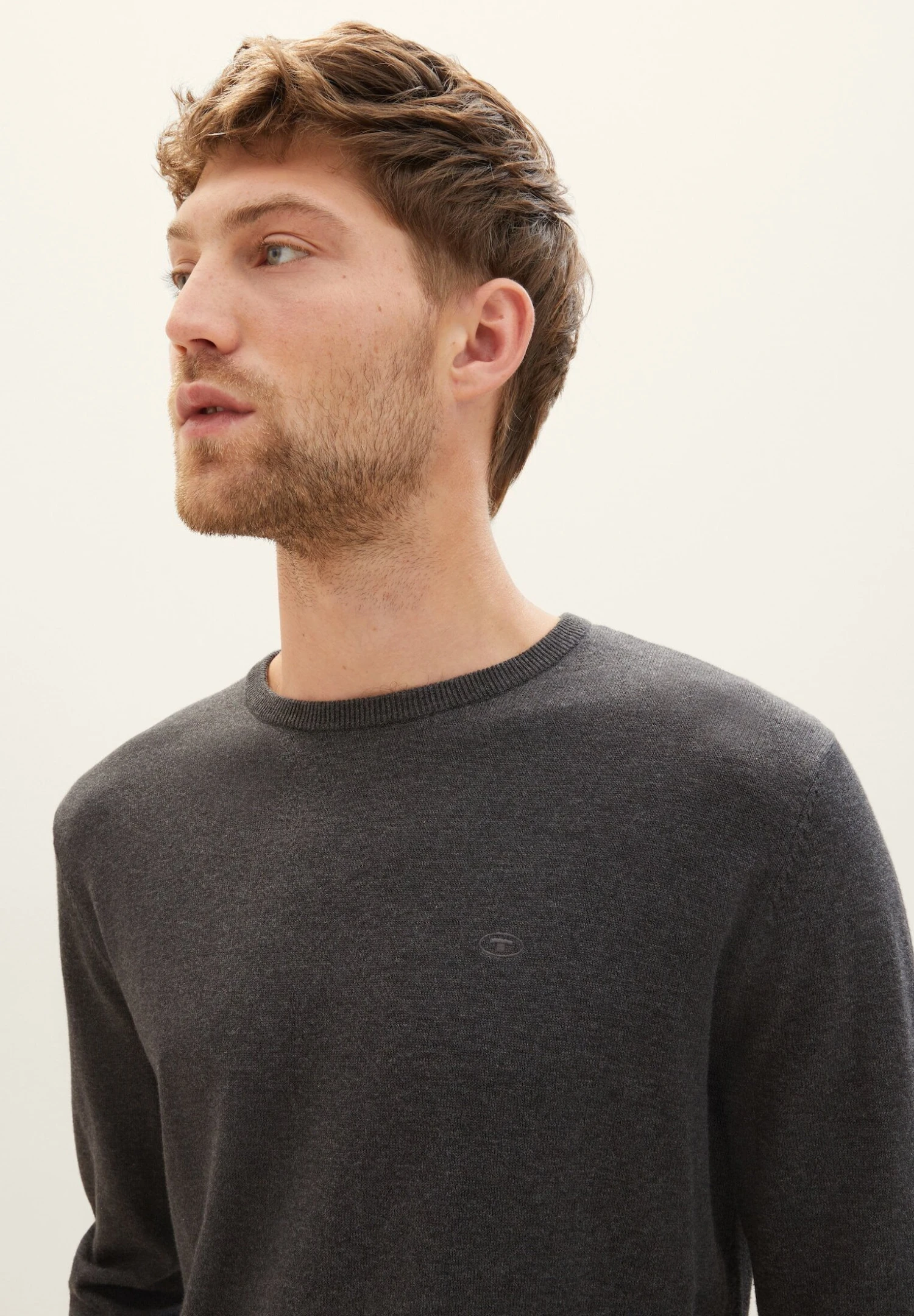 Tom Tailor Basic Crew NeckMaglioneBlack Grey Melange Uomo Maglieria TO222Q0F9-Q11 6 Tom Tailor Basic Crew NeckMaglioneBlack Grey Melange Uomo Maglieria TO222Q0F9-Q11 - immagine 4