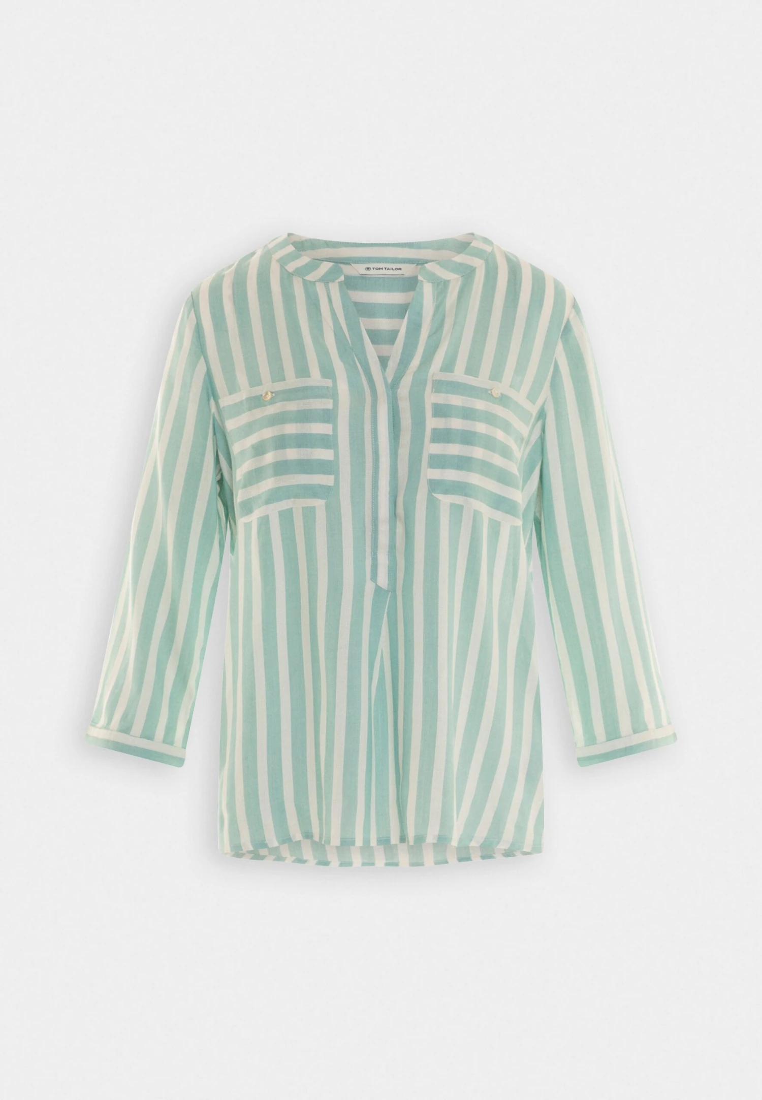 Tom Tailor StripedCamicettaTeal/Off-White Donna Camicie E Bluse TO221E0RL-L11 6 Tom Tailor StripedCamicettaTeal/Off-White Donna Camicie E Bluse TO221E0RL-L11 - immagine 4