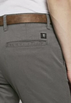 TOM TAILOR Denim Slim Fit Chino With BeltChinoCastlerock Grey Uomo Pantaloni TO722E03C-C12 -Tom Tailor f55d55a201654c70914a05fdce691cb3