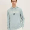 Tom Tailor Mit LogoFelpa Con CappuccioLight Ice Blue Uomo Maglieria E Felpe TO222S0GL-K11