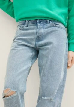 TOM TAILOR Denim Jeans A SigarettaDestroyed Bleached Blue Denim Uomo Jeans TO722G0BR-K13 -Tom Tailor f5e45be3e4d34b94a0359e6a801cda44