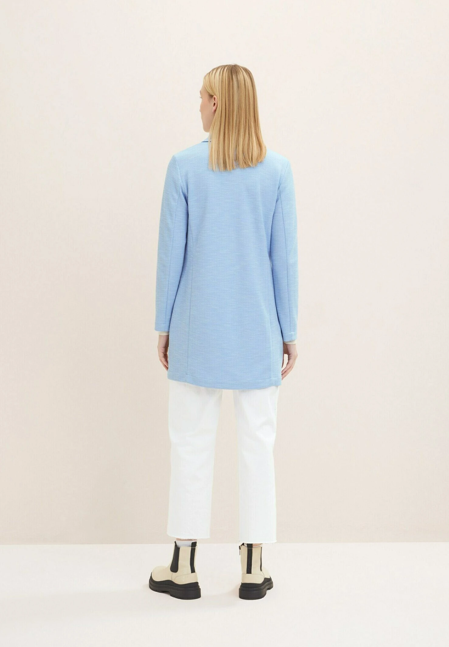 Tom Tailor ÜbergangsCappotto CortoDreamy Blue Melange Donna Giacche E Blazer TO221U08L-K11 5 Tom Tailor ÜbergangsCappotto CortoDreamy Blue Melange Donna Giacche E Blazer TO221U08L-K11 - immagine 3