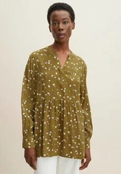 Tom Tailor Mit RaffungCamicettaOlive Small Floral Design Donna Camicie E Bluse TO221E11K-N11