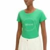 TOM TAILOR Denim Round LogoT-Shirt Con StampaStrong Green Donna T-shirt E Top TO721D12R-M11 -Tom Tailor f828616b000f455aa42063e3d4d2af21