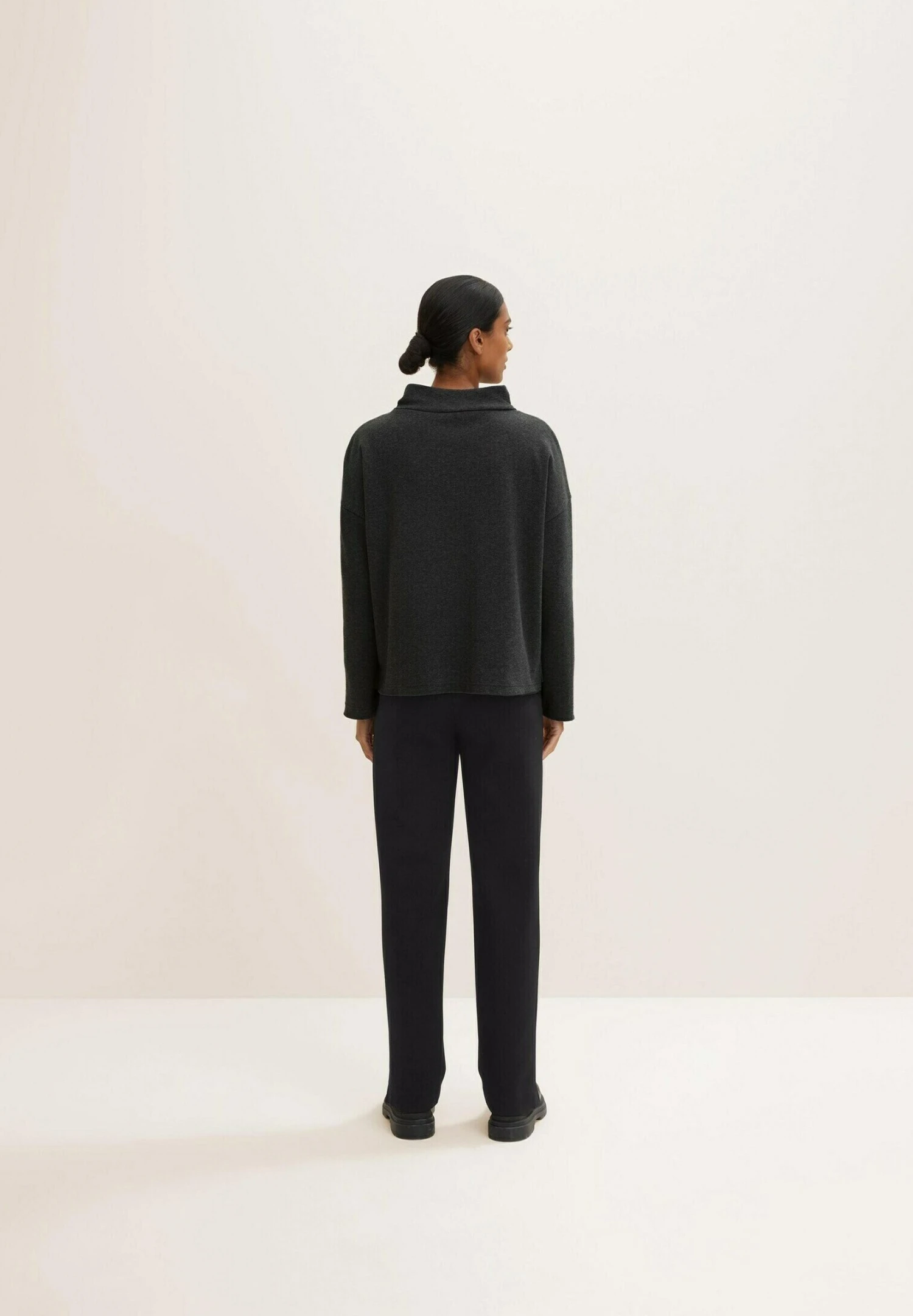 Tom Tailor FelpaEvident Anthracite Melange Donna Felpe TO221I0S7-C11 5 Tom Tailor FelpaEvident Anthracite Melange Donna Felpe TO221I0S7-C11 - immagine 3