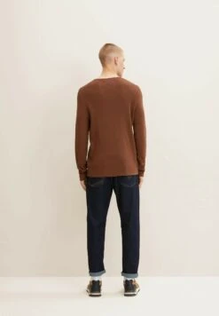 TOM TAILOR Denim Zigzag Structured CrewneckMaglioneLight Wood Brown Uomo Maglieria TO722Q080-O12 -Tom Tailor f8b606382cdc47eca01b066d01ea1528