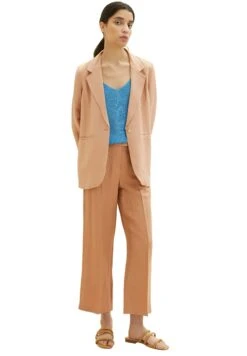 Tom Tailor Lea Straight FitPantaloniMuted Hazel Brown Donna Pantaloni TO221A0J7-O11