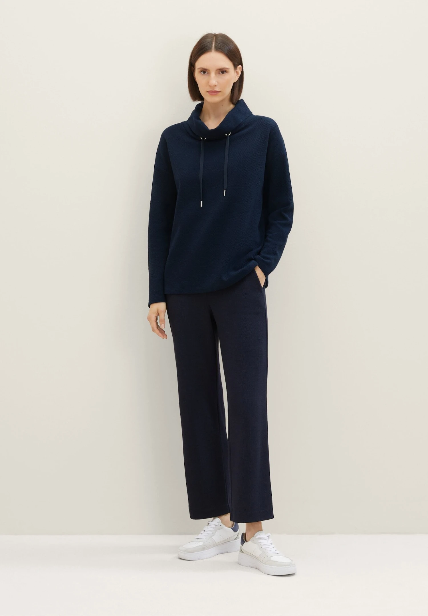 Tom Tailor StructureFelpaSky Captain Blue Donna Felpe TO221J071-K11 4 Tom Tailor StructureFelpaSky Captain Blue Donna Felpe TO221J071-K11 - immagine 2