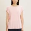 TOM TAILOR Denim Fluent T-Shirt BasicSoft Pink Donna T-shirt E Top TO721D0YH-J11
