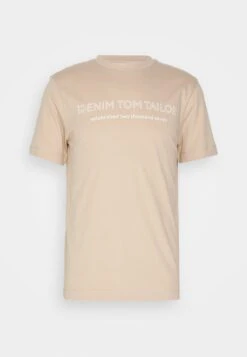 TOM TAILOR Denim T-Shirt Con StampaSilver Ecru Uomo T-shirt E Polo TO722O1AN-B11 -Tom Tailor fd27e671420d4f7e9900784fce85edf5
