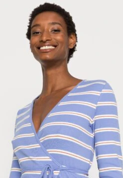 TOM TAILOR Denim Cropped Wrapped Maglietta A Manica LungaMid Blue Donna T-shirt E Top TO721D0ZJ-K12 -Tom Tailor fdc5090078754527bffb89a154cba9d6