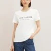 Tom Tailor T-Shirt With EmbroideryT-Shirt Con StampaWhisper White Donna T-shirt E Top TO221D1CJ-A11