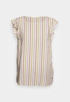 TOM TAILOR Denim Sleeve TopCamicettaVertical Multicolor Stripe Donna Camicie E Bluse TO721E0M3-T11 -Tom Tailor fe8b5c41b20a43c38030877e38e6caf1