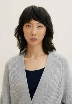 Tom Tailor CardiganConcrete Grey Melange Donna Maglieria TO221I0SU-C11 -Tom Tailor fea26081bfc041c995df9dcd4cc5f59d