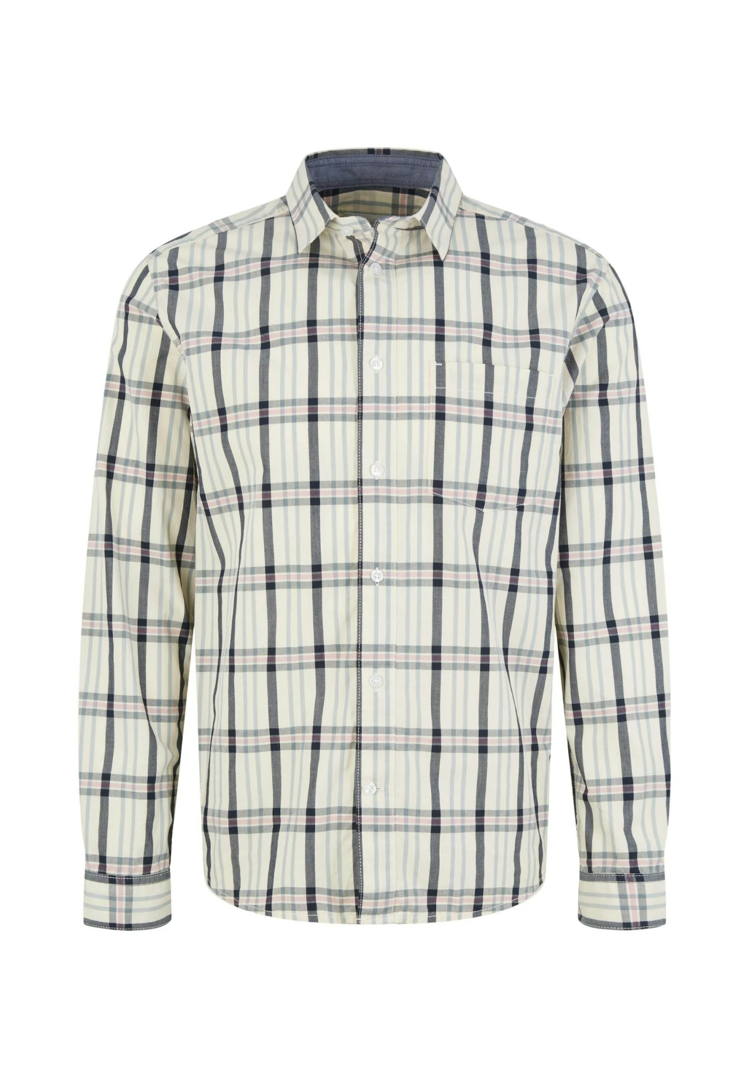 Tom Tailor Kariertes CamiciaOff White Navy Check Uomo Camicie TO222D0ZN-A11 8 Tom Tailor Kariertes CamiciaOff White Navy Check Uomo Camicie TO222D0ZN-A11 - immagine 6